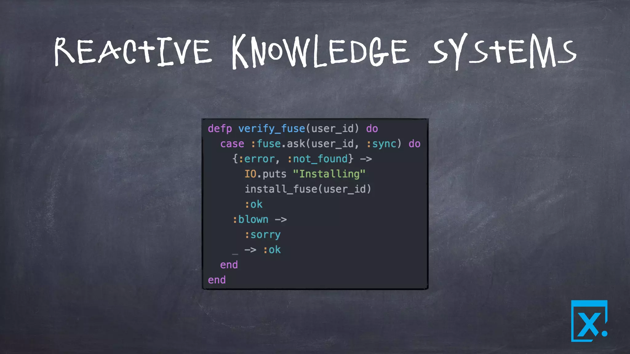 Reactive Knowledge Systems
 