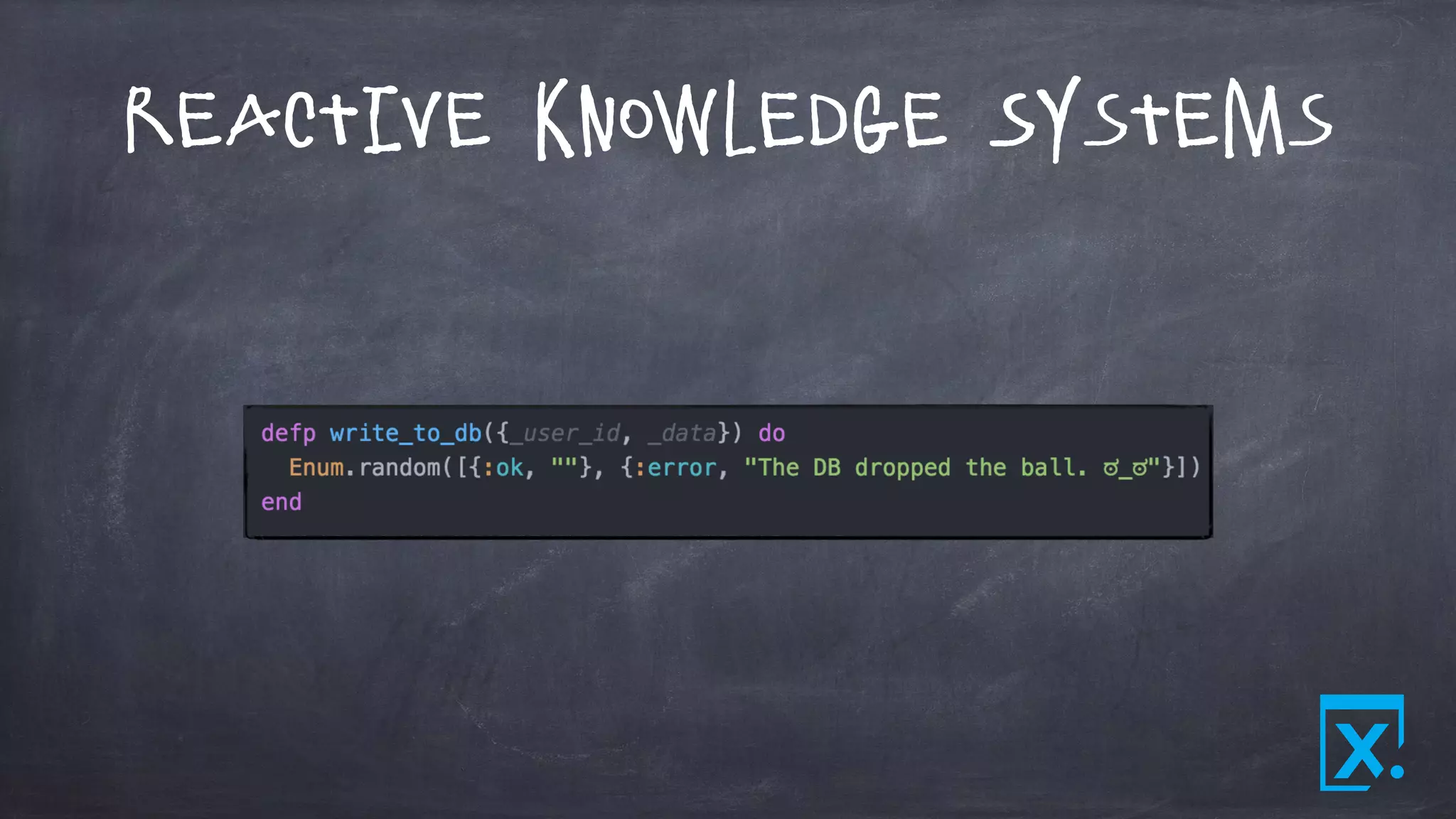 Reactive Knowledge Systems
 