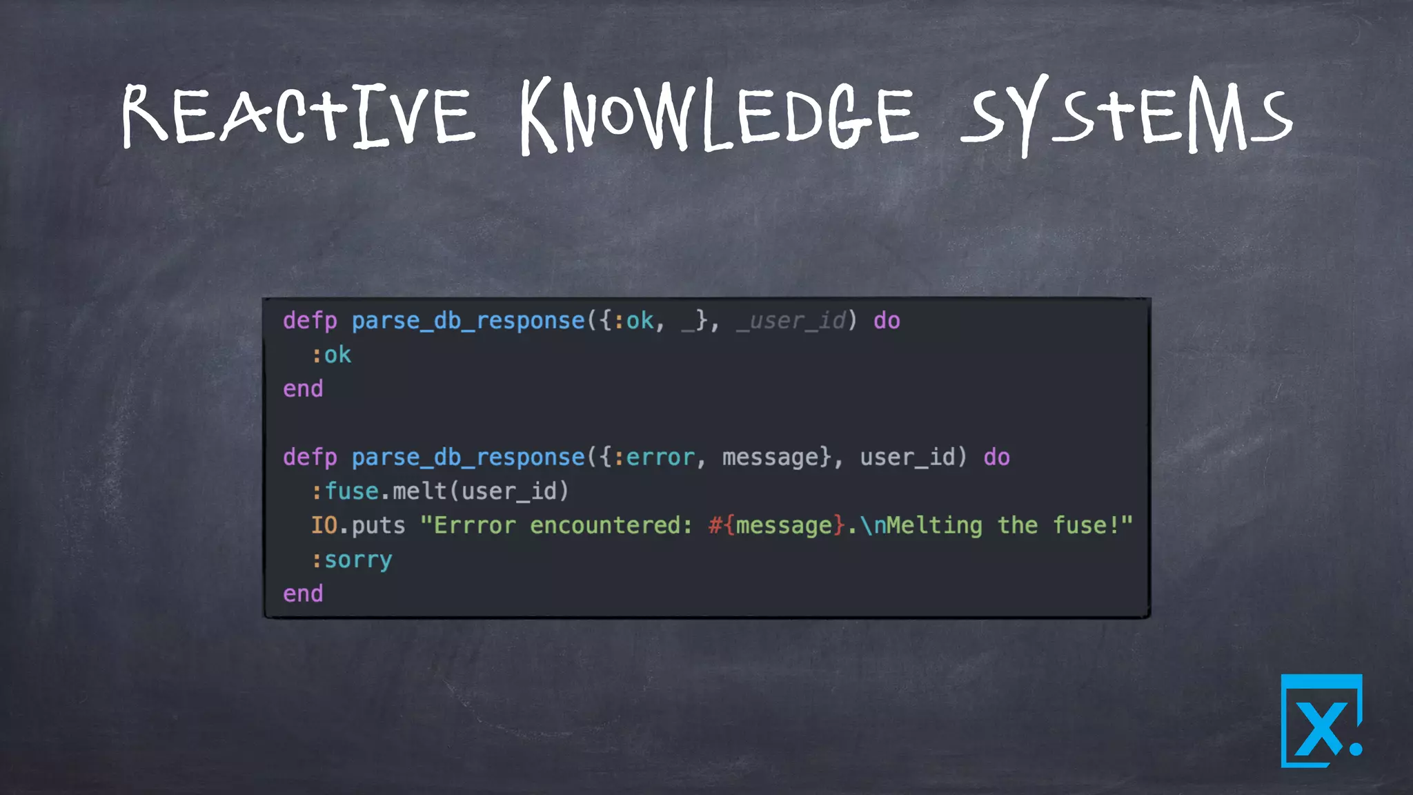 Reactive Knowledge Systems
 