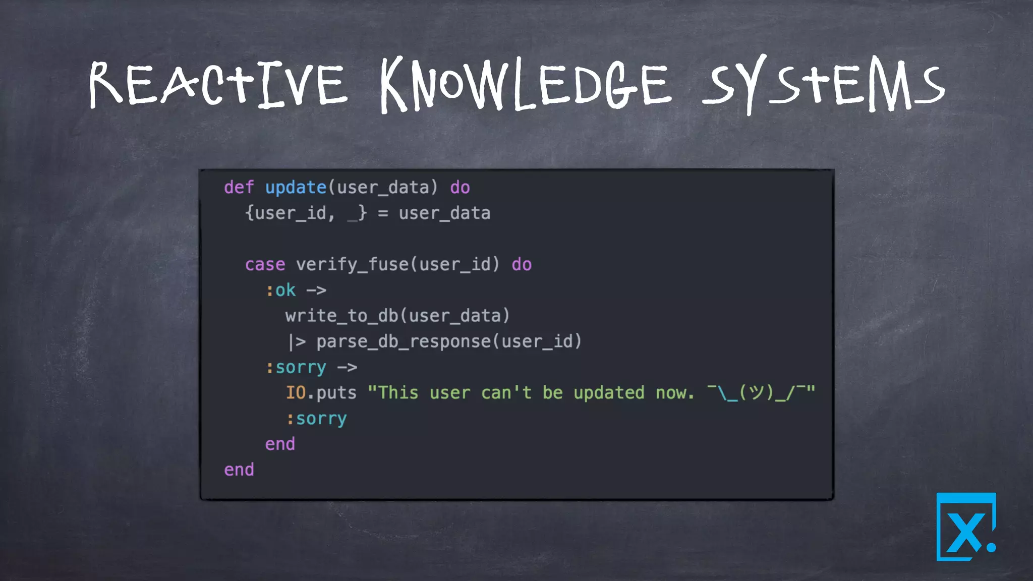 Reactive Knowledge Systems
 