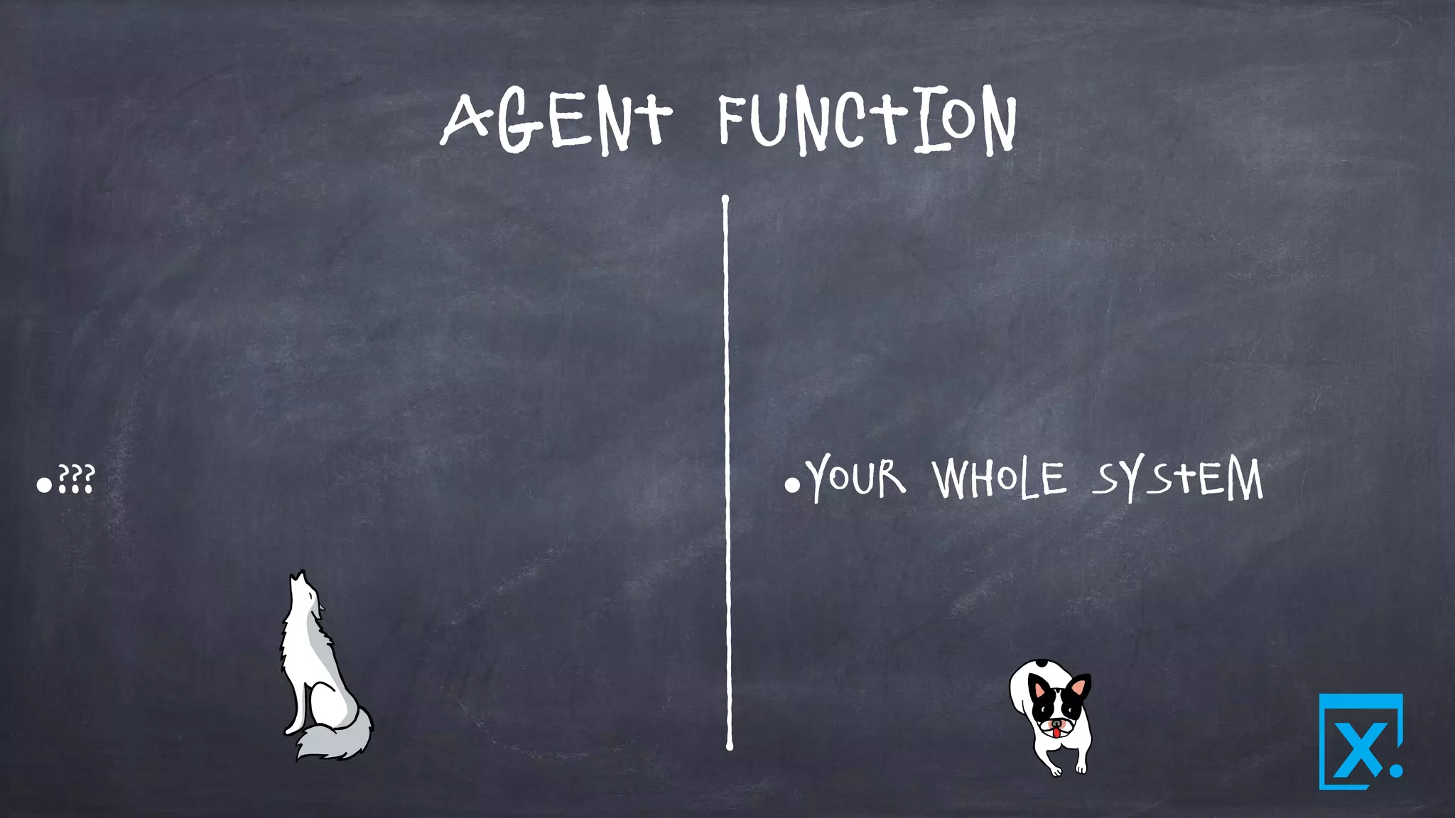 Agent Function
•??? •Your Whole system
 