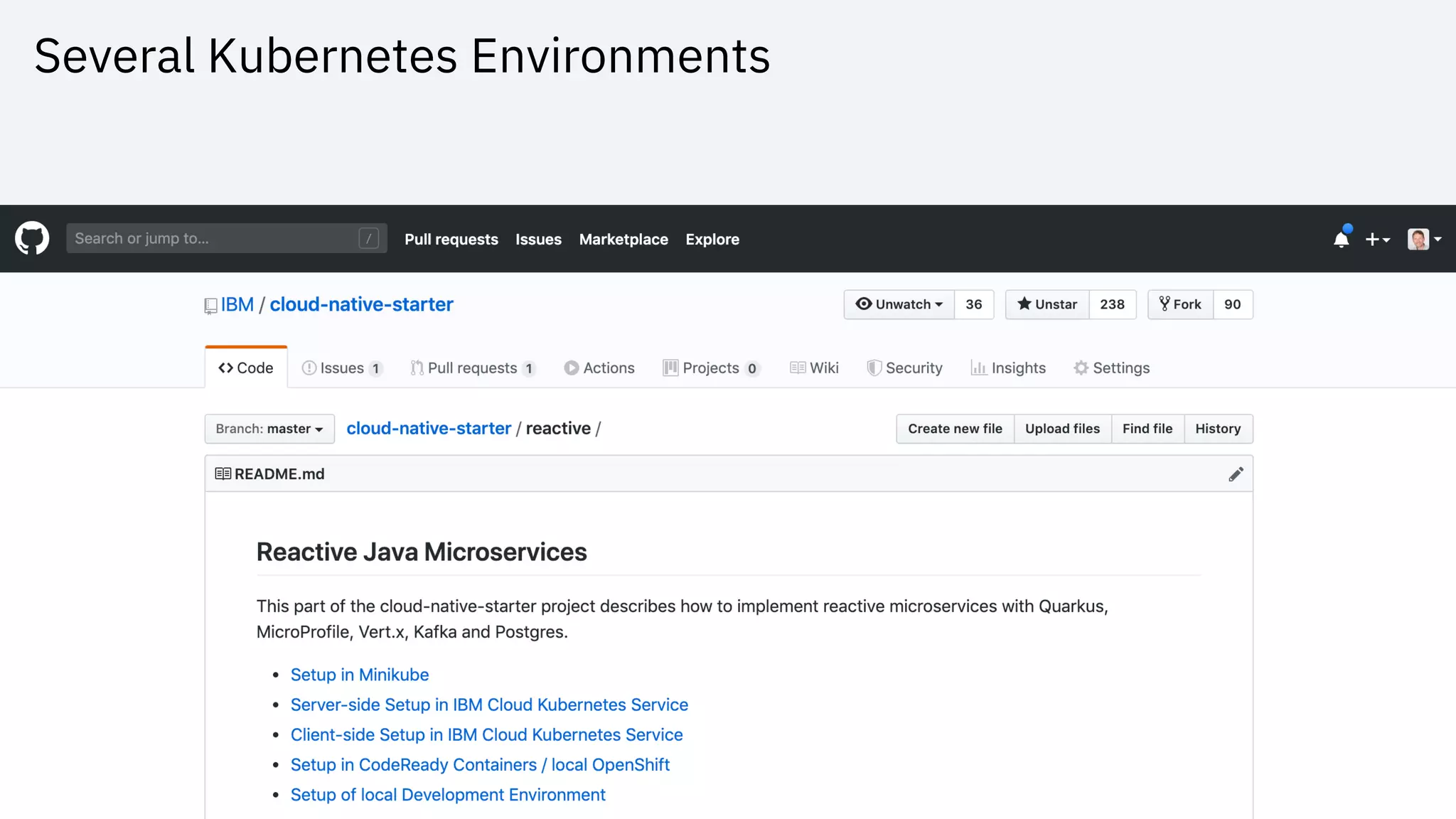 Several Kubernetes Environments
 