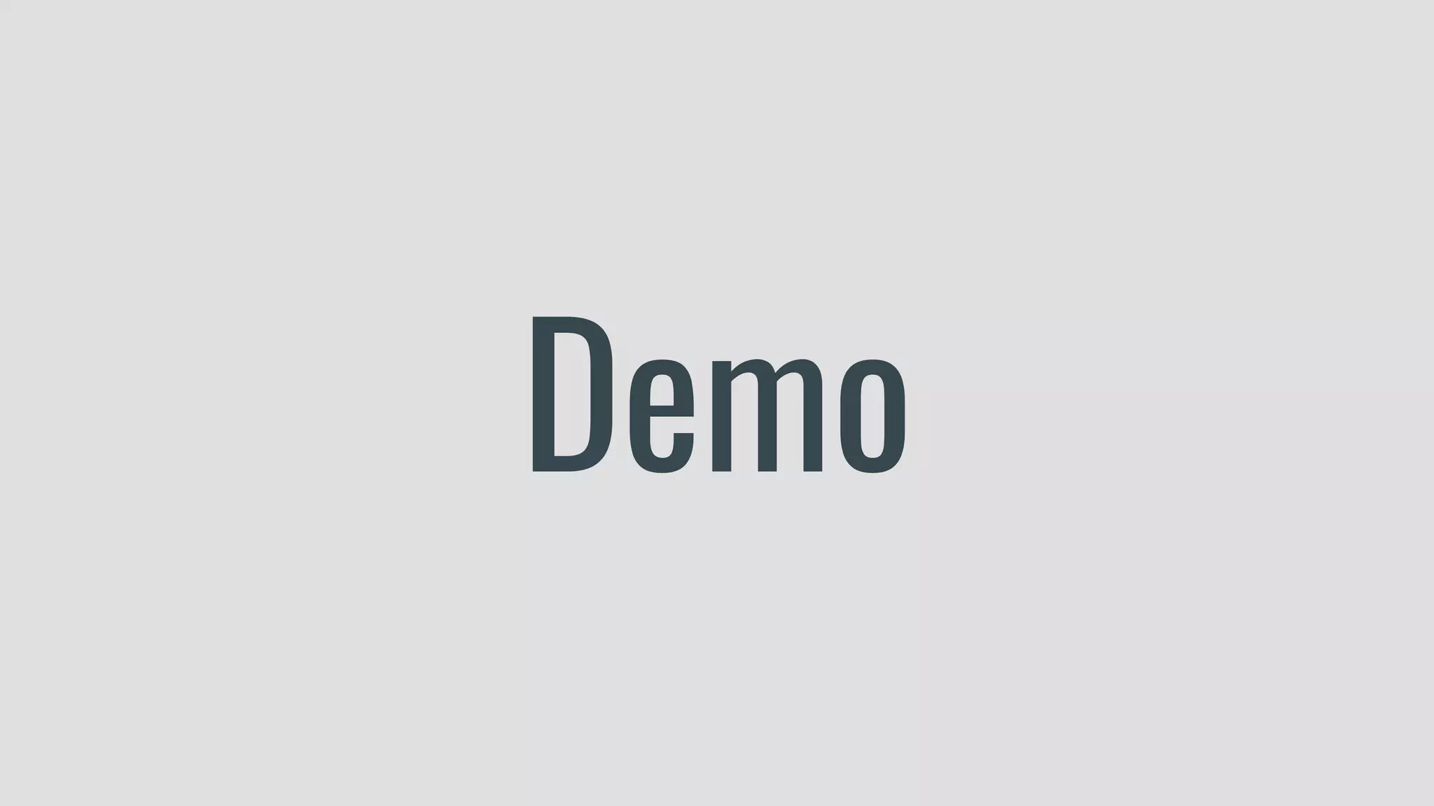 Demo 