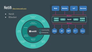 Netiﬁ https://www.netifi.com/
● Netiﬁ
● RSocket
 