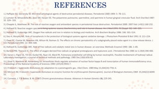 reactive oxygen species in periodontal disease | PPTX