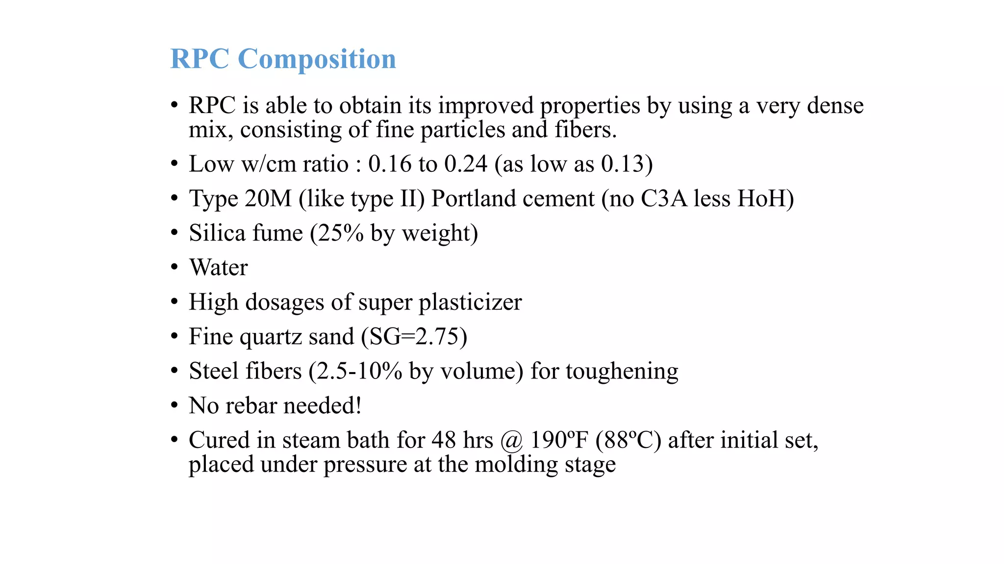 Reactive powder concrete | PPTX