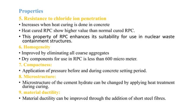 Reactive powder concrete | PPTX