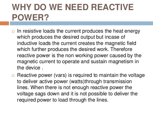 Reactive Power Compensation