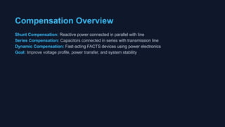 Reactive Power Compensation on reactive power compensation | PPTX