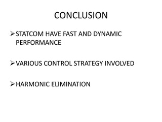 Reactive power compensation using statcom | PPTX