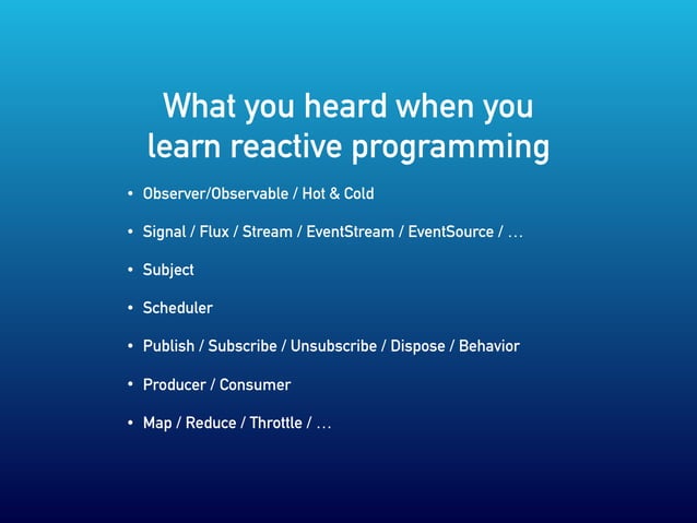 Reactive programming in PHP | PPT
