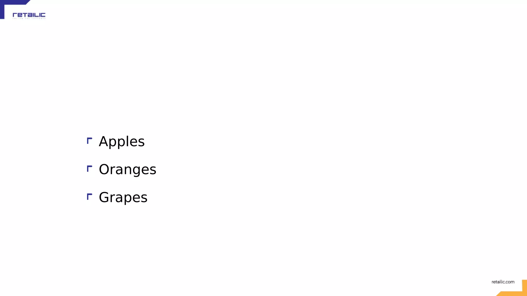 Apples Oranges Grapes 