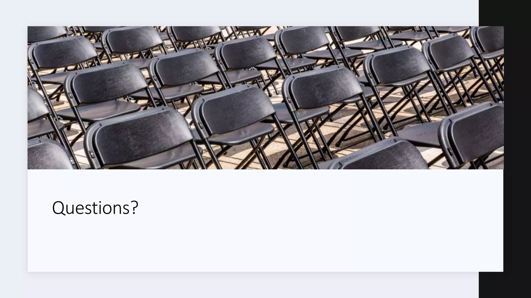 Questions? 
