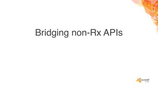 Bridging non-Rx APIs
 