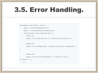 3.5. Error Handling.
 