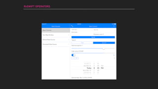 RXSWIFT OPERATORS
 
