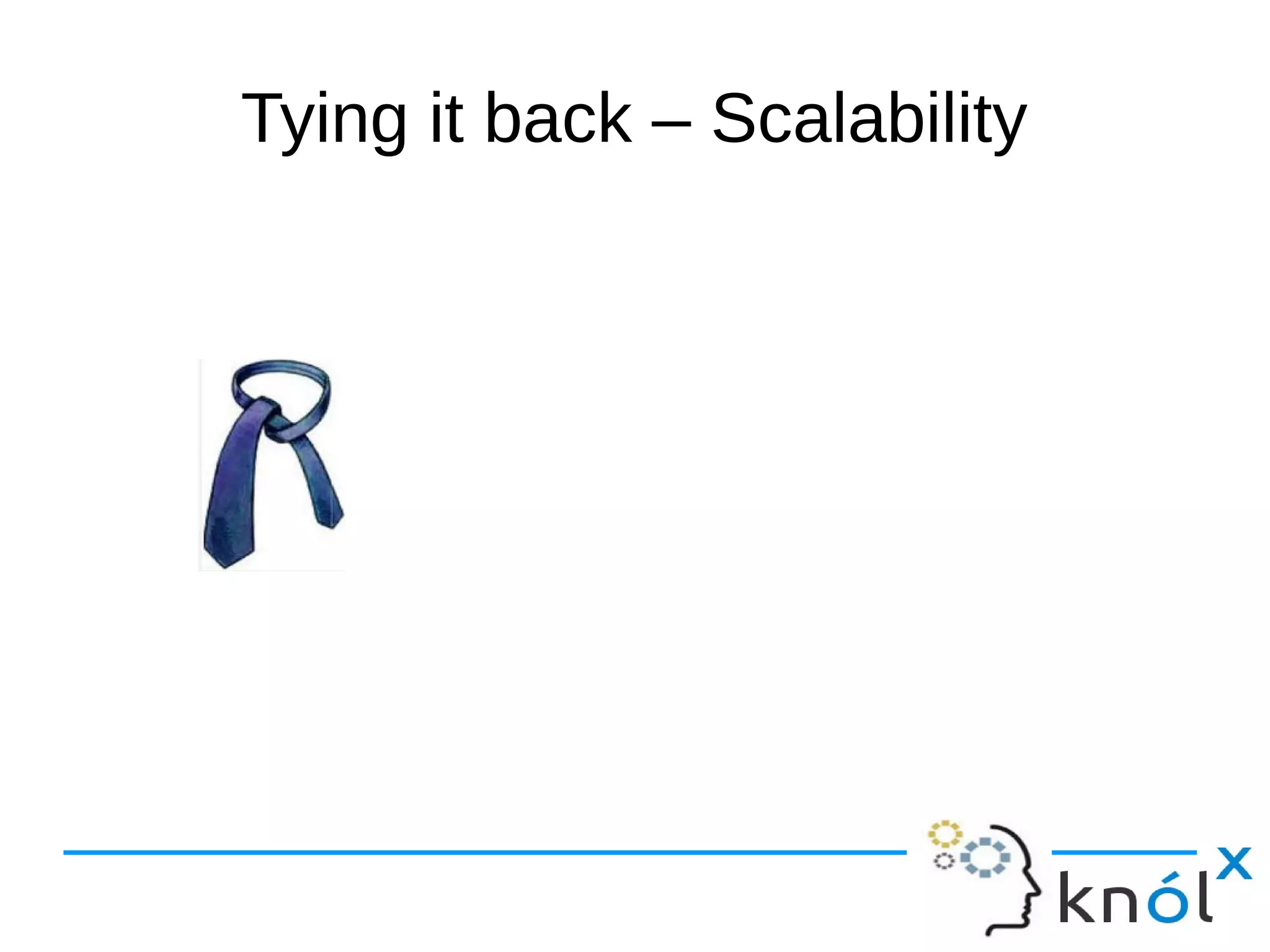 Tying it back – Scalability 
 