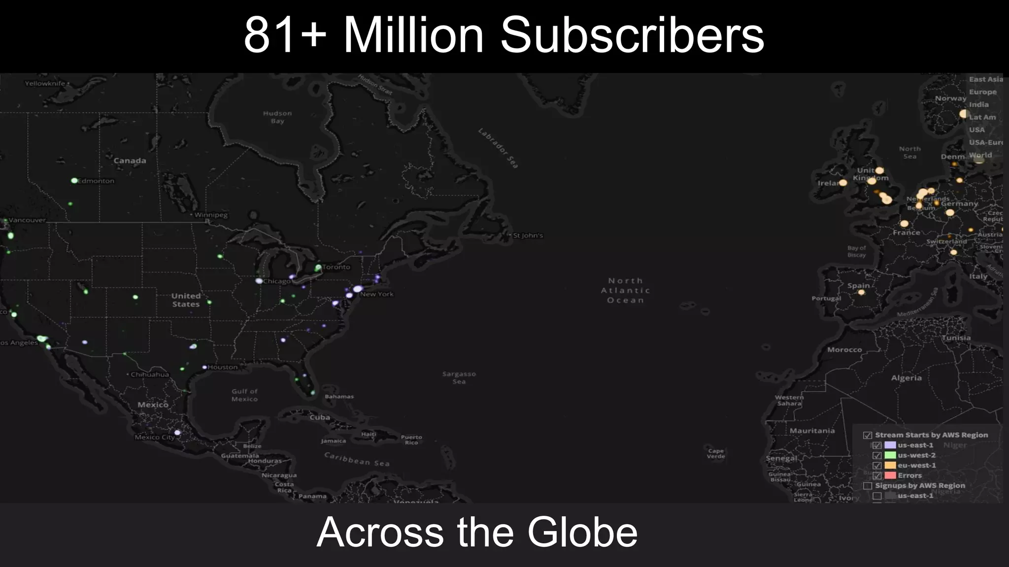 81+ Million Subscribers
Across the Globe
 