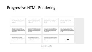 Progressive HTML Rendering
 