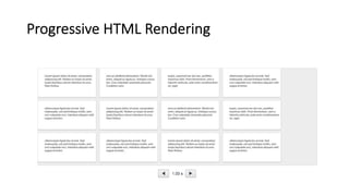 Progressive HTML Rendering
 