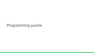 Programming puzzle
 