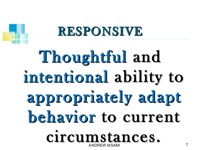 Reactive Vs Responsive Leadership 1 Reactive vs responsive leadership 1