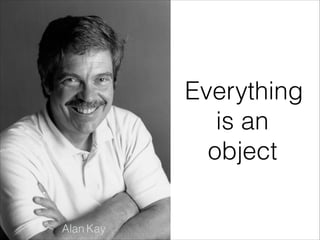 Everything
is an
object
Alan Kay
 
