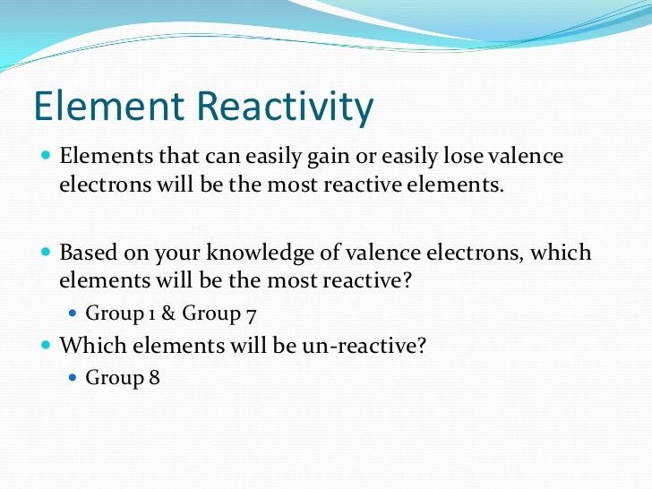 Reactivity & theory