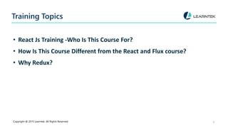 React js Online Training | PPT