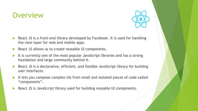 React JS - A quick introduction tutorial | PPTX | Web Development ...