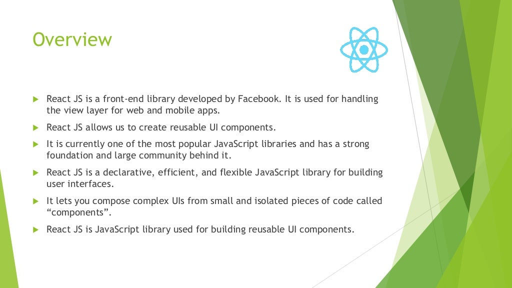 React JS - A quick introduction tutorial