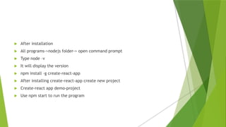 ReactJS.pptx | Web Development | Internet