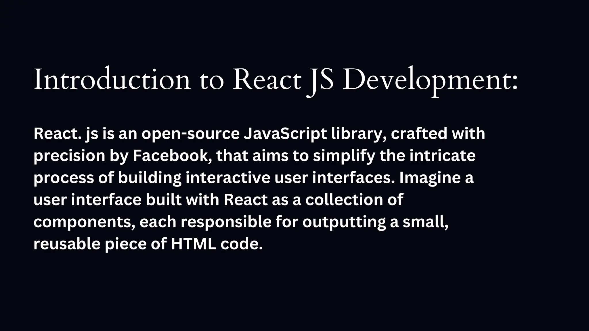 React Java Script topic in digital marketing | PPT