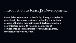 React Java Script topic in digital marketing | PPT