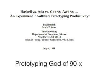 Prototyping God of 90-x
 