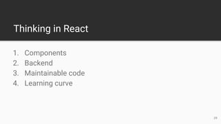 Introduction to React JS | PPT