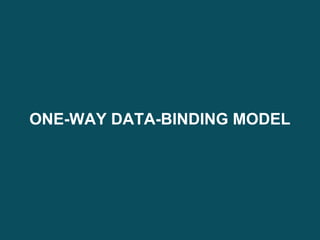 ONE-WAY DATA-BINDING MODEL
 