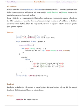 Reactjs Basics | PDF