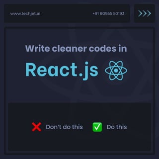 React js cheatsheet for website development