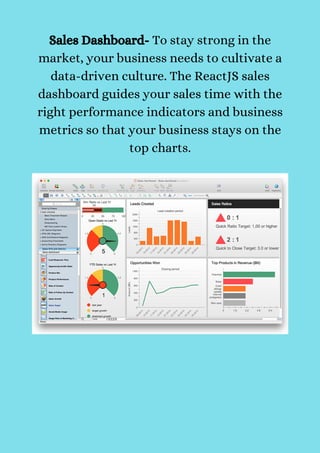 ReactJS for Dashboards and Data Visualization: An Exceptional Choice | PDF