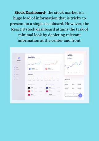 ReactJS for Dashboards and Data Visualization: An Exceptional Choice | PDF