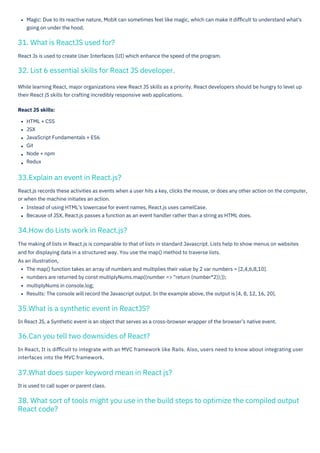 React JS Interview Questions PDF By ScholarHat | PDF