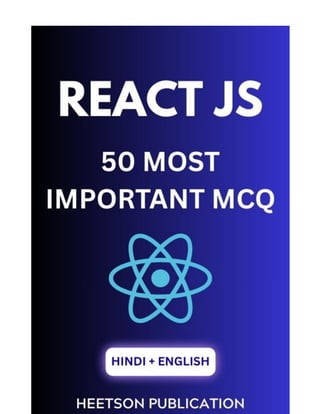 React JS MCQ (50 Most Important Question) | PDF