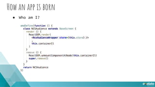 How an app is born
● How can I use the shared stuff?
 