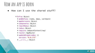 How an app is born
● Infra Facade
 