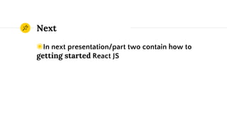 React JS part 1 | PPTX