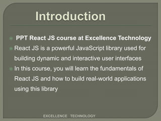 React Js Training in Chandigarh | PPTX