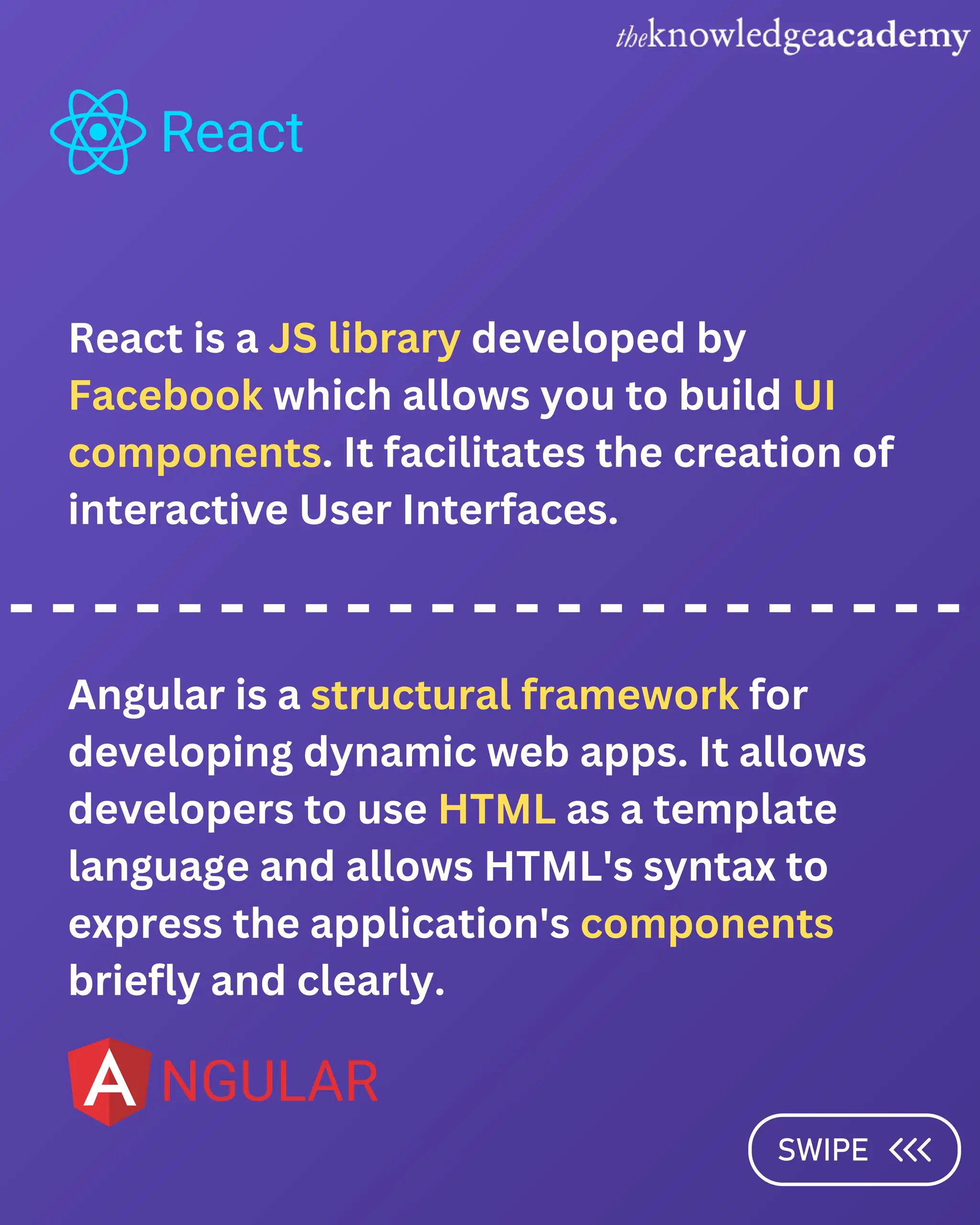 Discover the key differences between React and Angular to help you ...