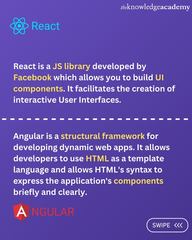 Discover the key differences between React and Angular to help you ...