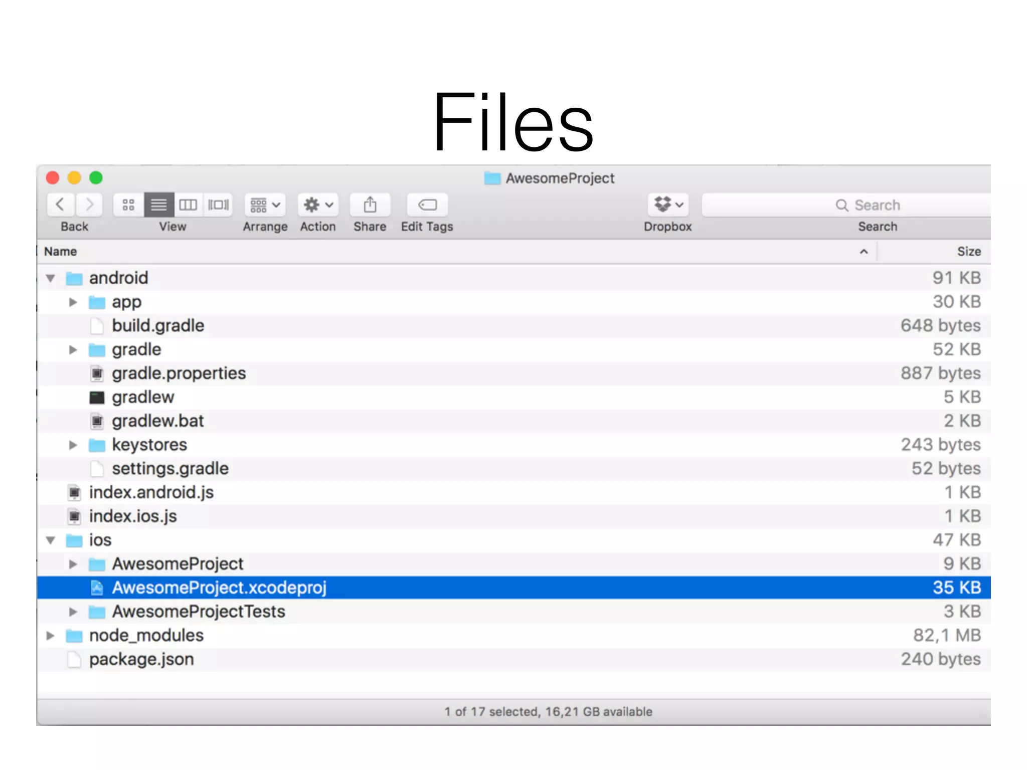 Files
 